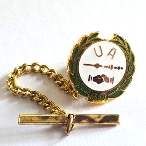 Vintage U A United Association Plumbers & Pipe Fitters Union Tie Tack pin